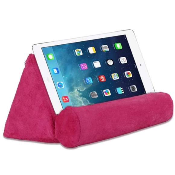 NWOT Hello Plush Tablet Holder in Magenta-O/S - Picture 3 of 7